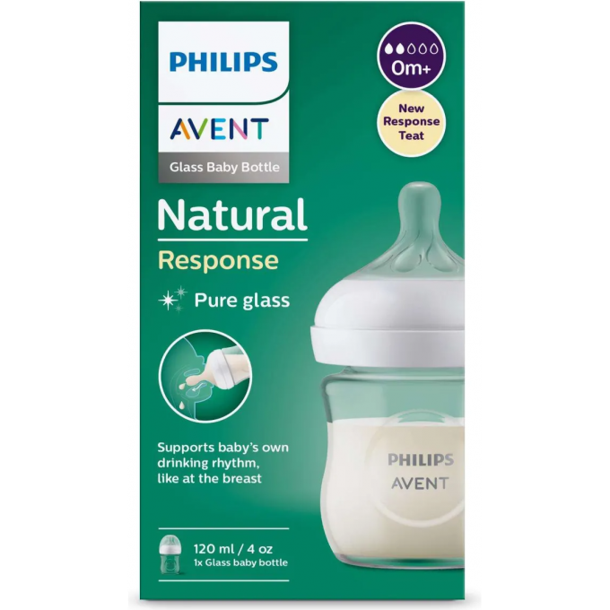 Бутылочка для кормления PHILIPS AVENT NATURAL RESPONSE 120мл с 0 месяцев SCY930/01