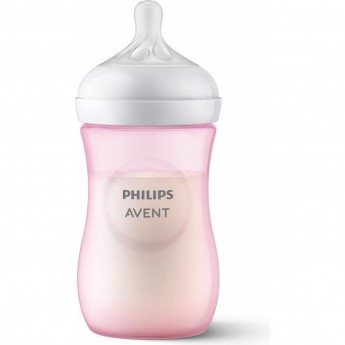 Бутылочка для кормления PHILIPS AVENT NATURAL RESPONSE 260мл с 1 месяца розовая