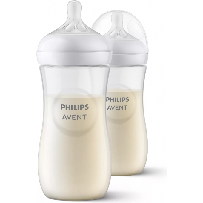 Бутылочка для кормления PHILIPS AVENT NATURAL RESPONSE 330мл с 3 месяцев 2шт SCY906/02