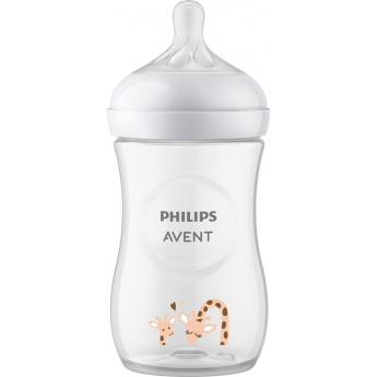 Бутылочка для кормления PHILIPS AVENT NATURAL RESPONSE Жираф 260мл с 1месяца SCY903/66