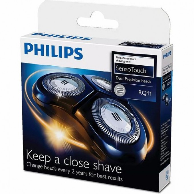 Короб PHILIPS из 12 упаковок (в упаковке 3 блока) для 3-х головочных бритв, SensoTouch серии 11 (RQ 1150, 1160, 1180) RQ11/50