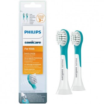 Насадки PHILIPS Sonicare Kids HX6032/33 для детей (3+), для бережного очищения, 2 шт