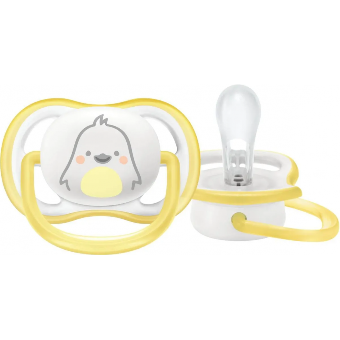 Пустышка PHILIPS AVENT ULTRA AIR с футляром 0-6 месяцев SCF086/26