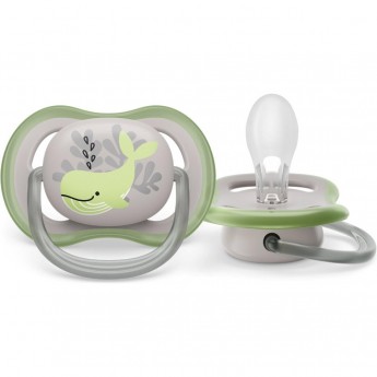 Пустышка PHILIPS AVENT UTRA AIR SCF086/05 с футляром для хранения и стерилизации 6-18месяцев 1шт