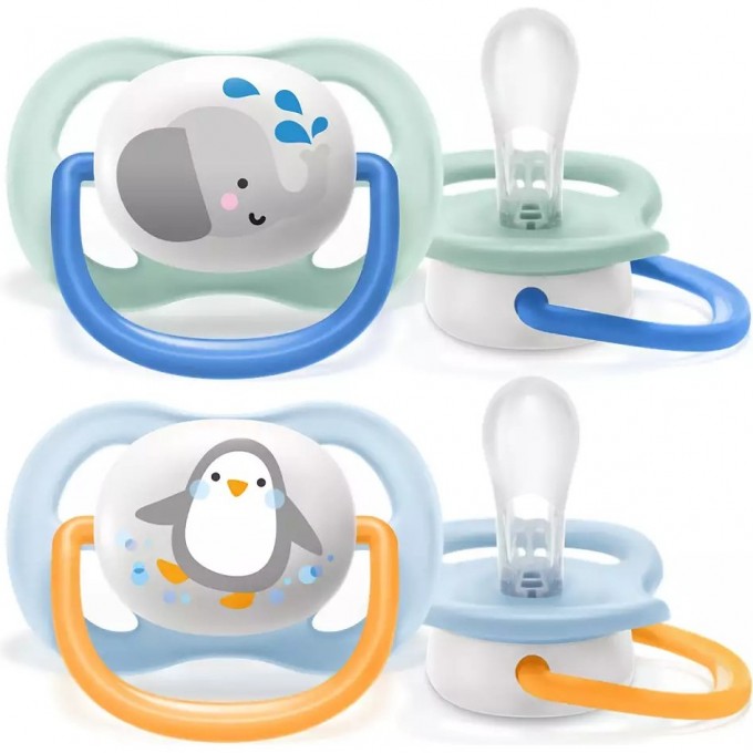 Соска-пустышка PHILIPS AVENT ULTRA AIR , 0-6 мес, 2 шт SCF080/05