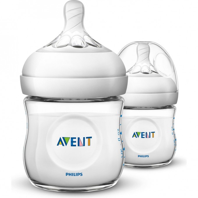 Бутылочка PHILIPS AVENT NATURAL2 125мл с 0 месяцев 2шт SCF030/27