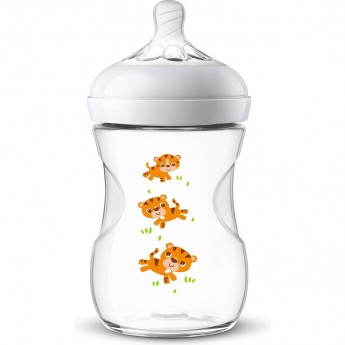 Бутылочка PHILIPS AVENT NATURAL2 Тигрята 260мл с 1 месяца SCF070/20