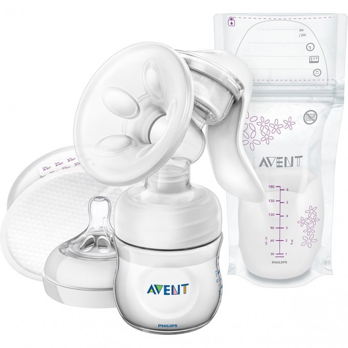 Молокоотсос PHILIPS AVENT NATURAL с пакетами SCF330/50