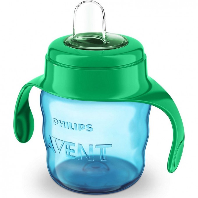 Поильник PHILIPS AVENT COMFORT с носиком ручками 200мл с 6 месяцев Голубой SCF551/05