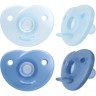 Пустышка PHILIPS AVENT SOOTHIE 0-6 мес 2 шт голубая SCF099/21