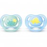 Пустышка PHILIPS AVENT ULTRA AIR DESING Динозавр 0-6 мес., 2 шт. SCF344/20